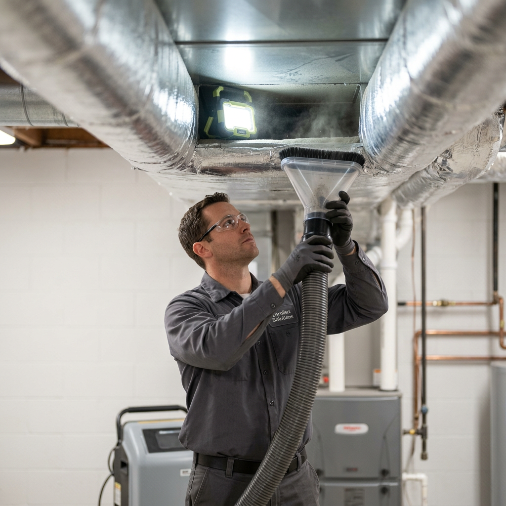 Illustration for air duct cleaning in Atherton