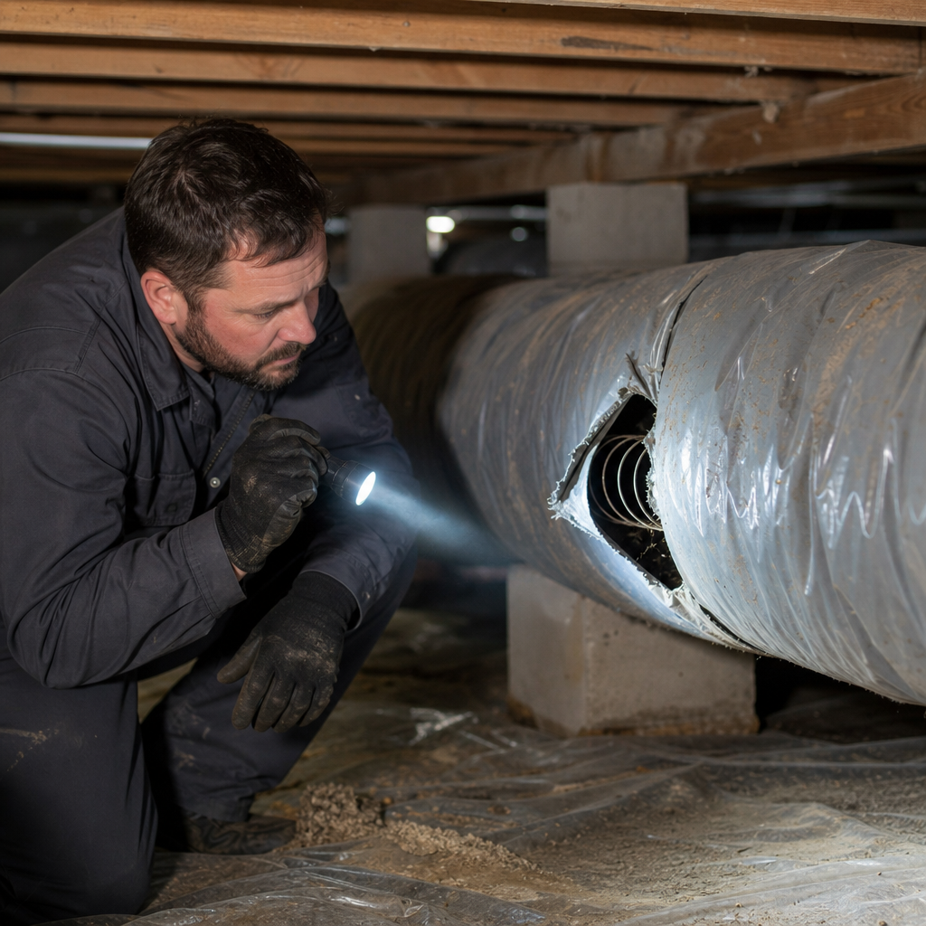 Illustration for air duct cleaning in Contra Costa Centre