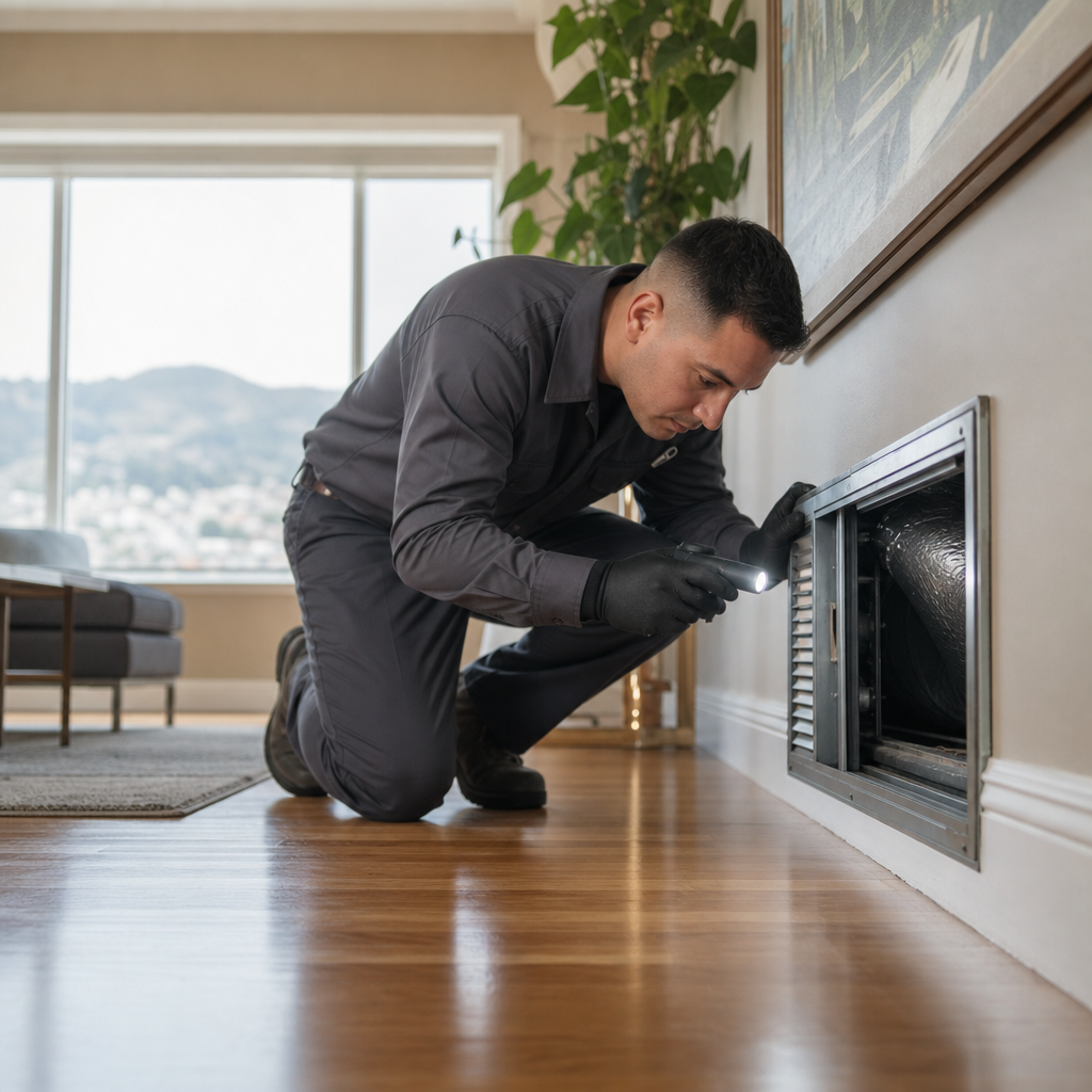 Illustration for air duct cleaning in Visitacion Valley