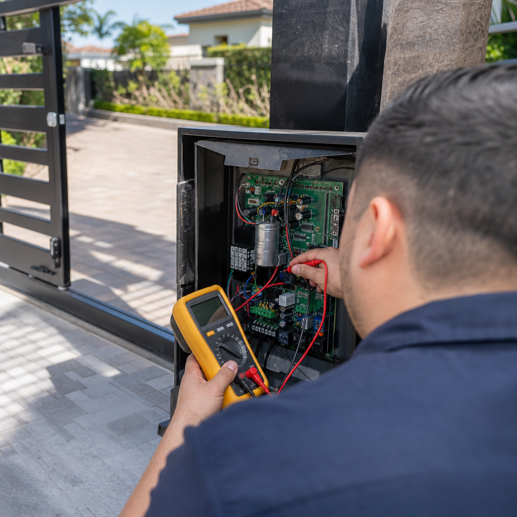 Illustration for automatic gate repair in Irvine