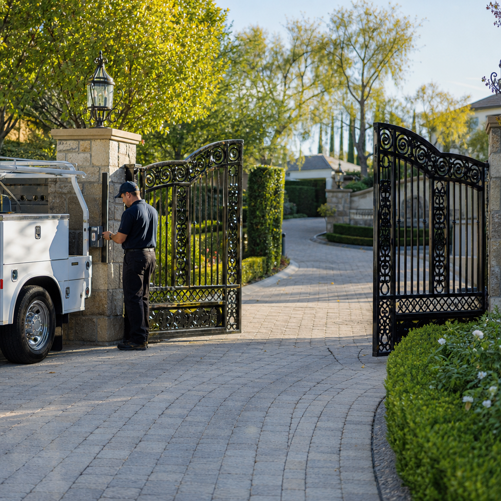 Illustration for automatic gate repair in Laguna Hills