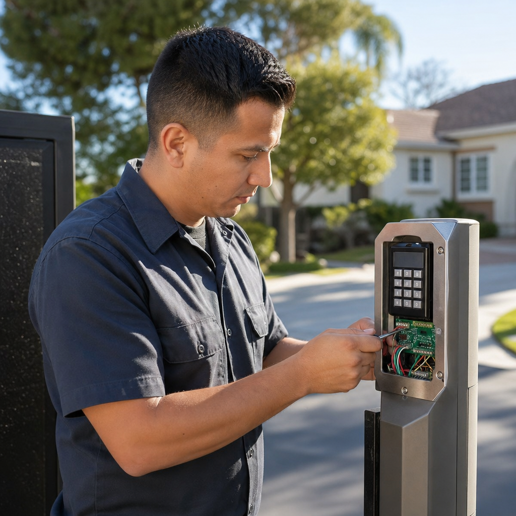 Illustration for gate repair in Maywood