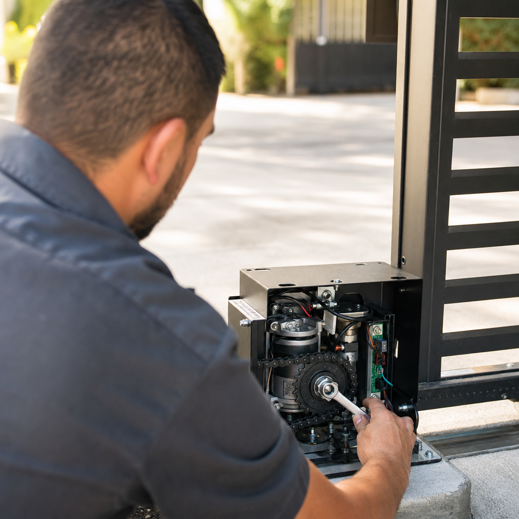 Illustration for gate repair in Hollywood