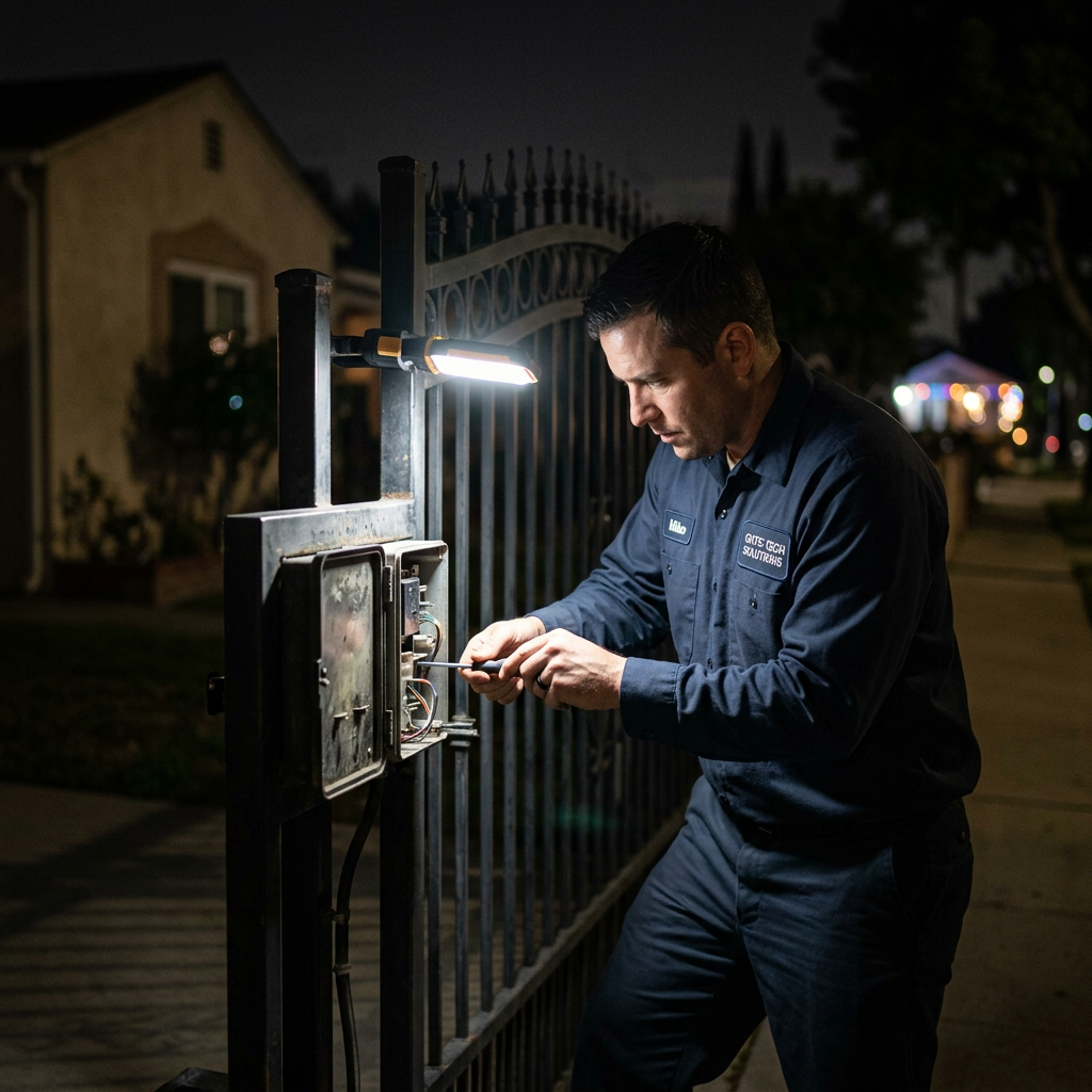 Illustration for gate repair in Long Beach
