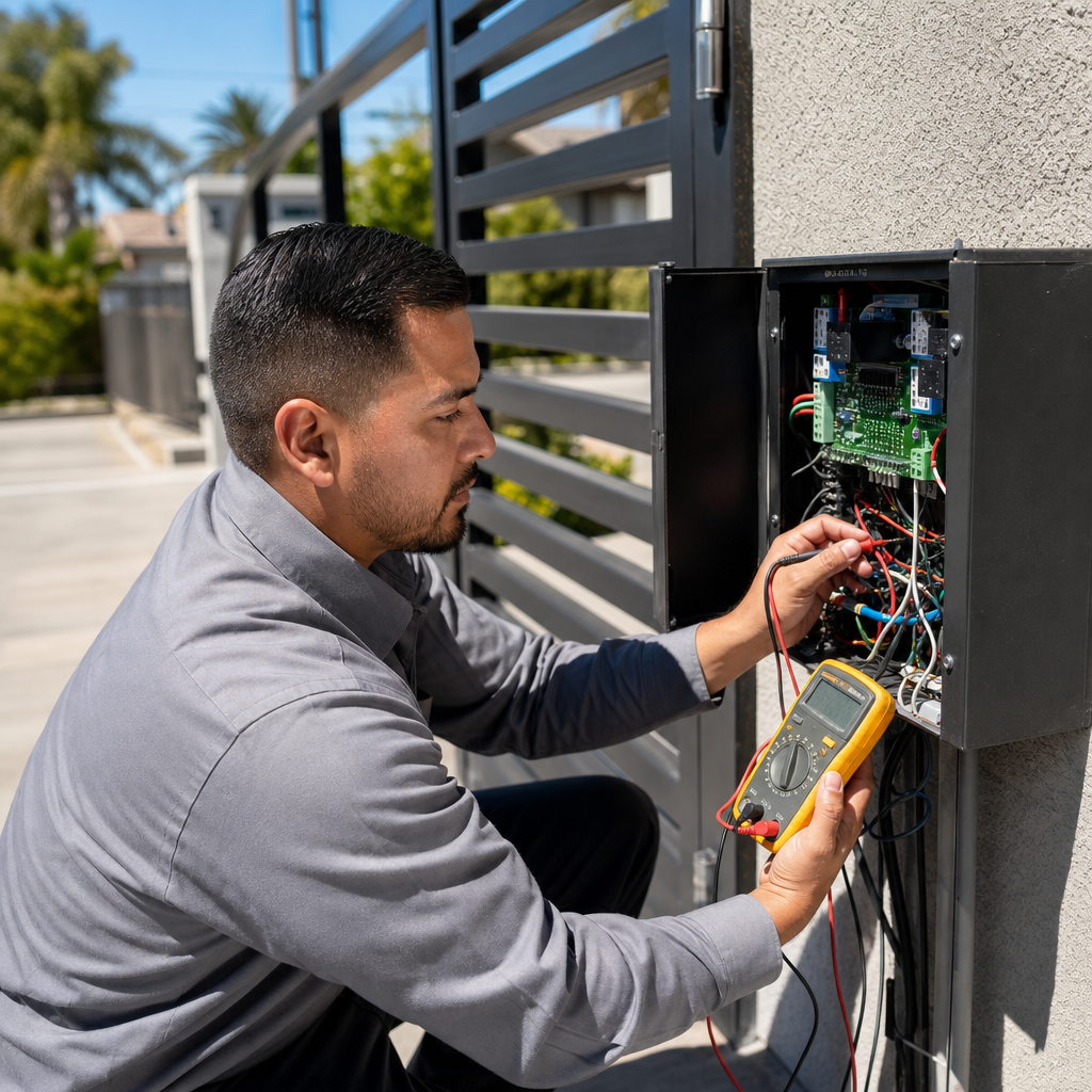 Illustration for gate repair in East Los Angeles
