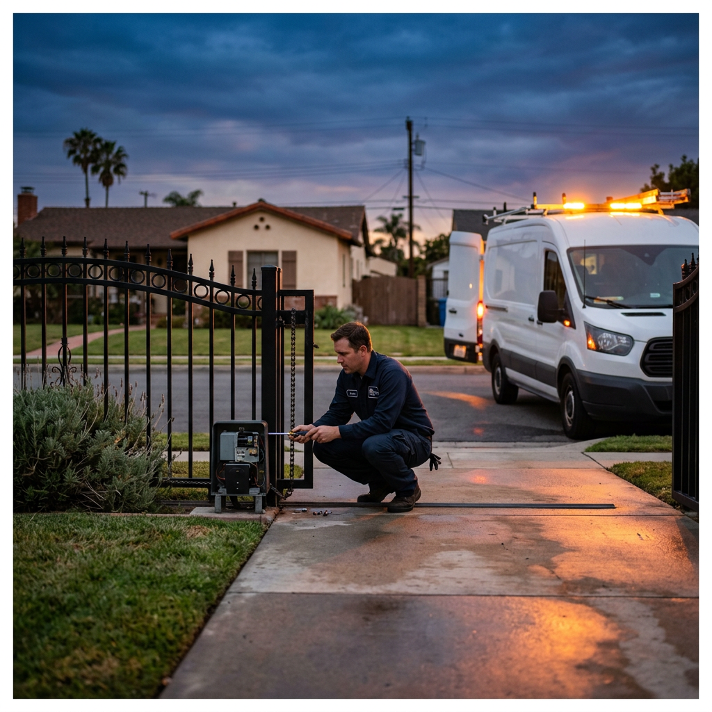 Illustration for gate repair in Torrance
