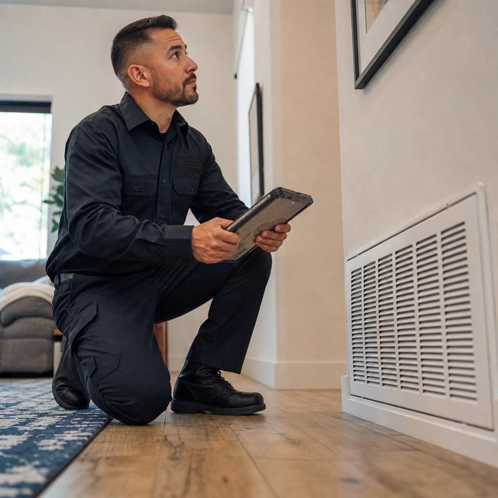 Illustration for air duct sanitizing in San Marcos