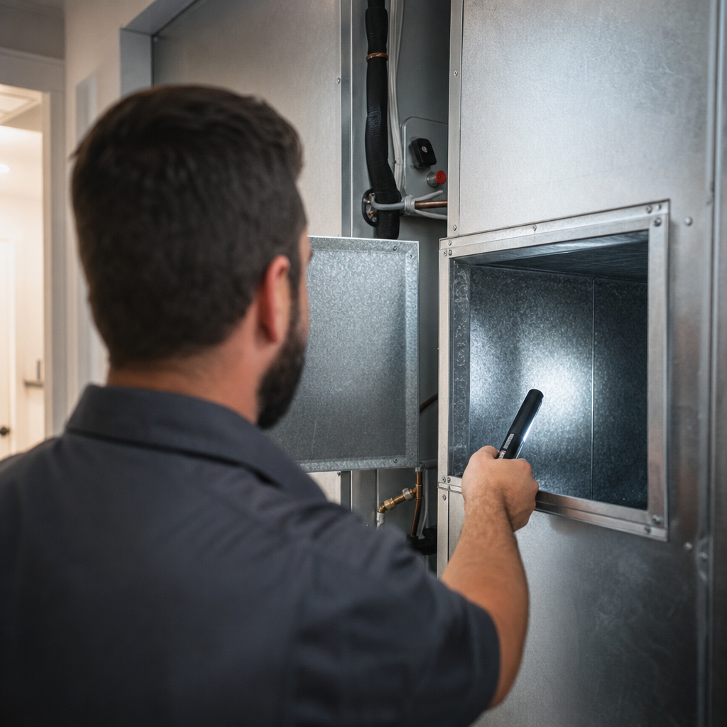 Illustration for air duct sanitizing in Lockhart