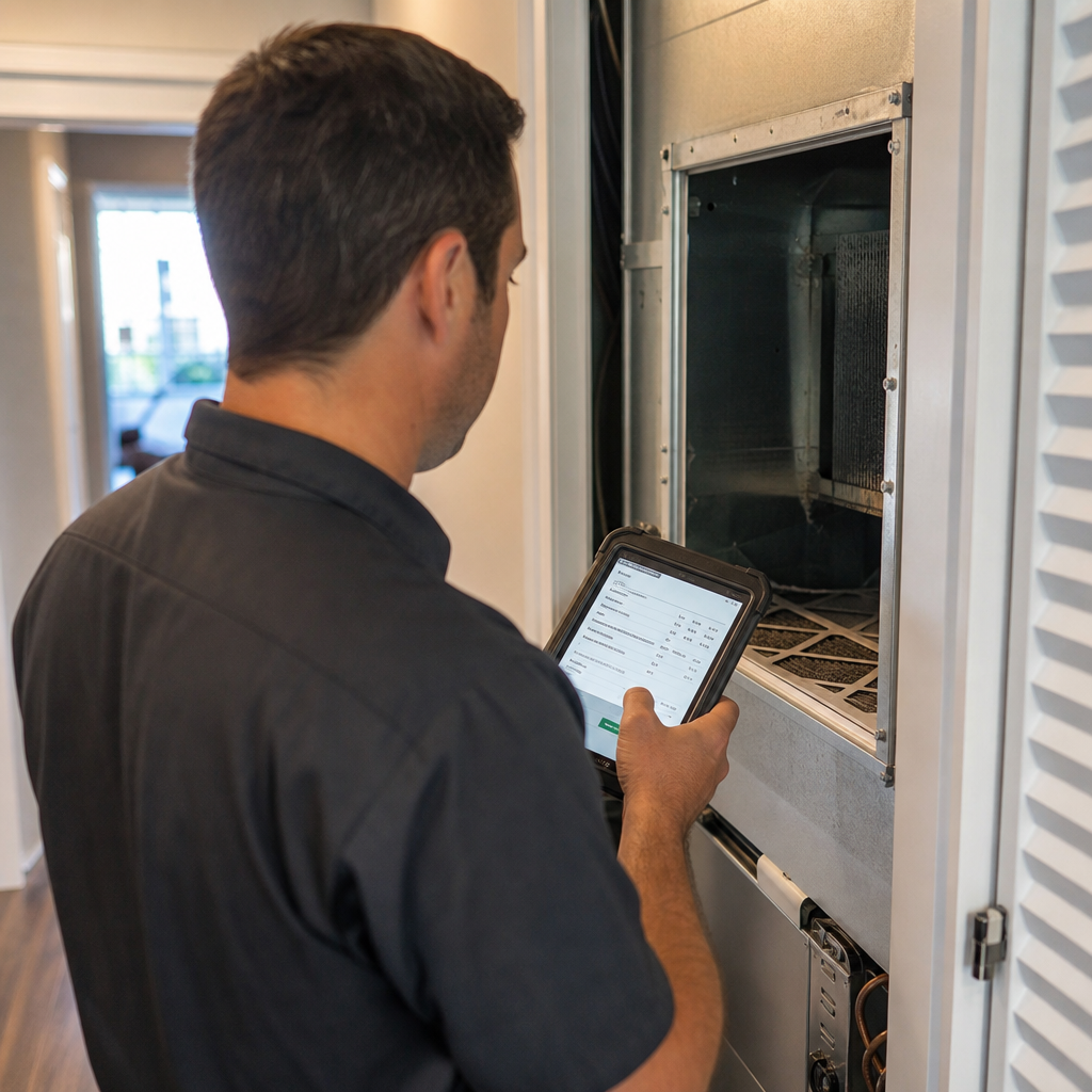 Illustration for air duct sanitizing in Hutto