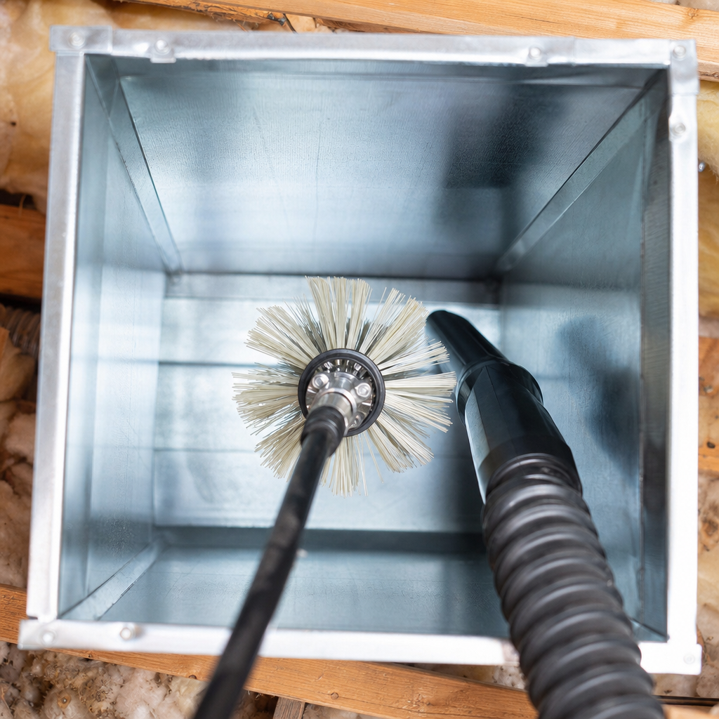 Illustration for air duct sanitizing in Jollyville