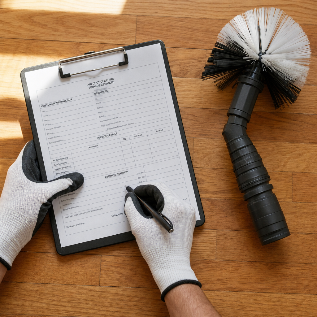 Illustration for air duct cleaning in Hornsby Bend