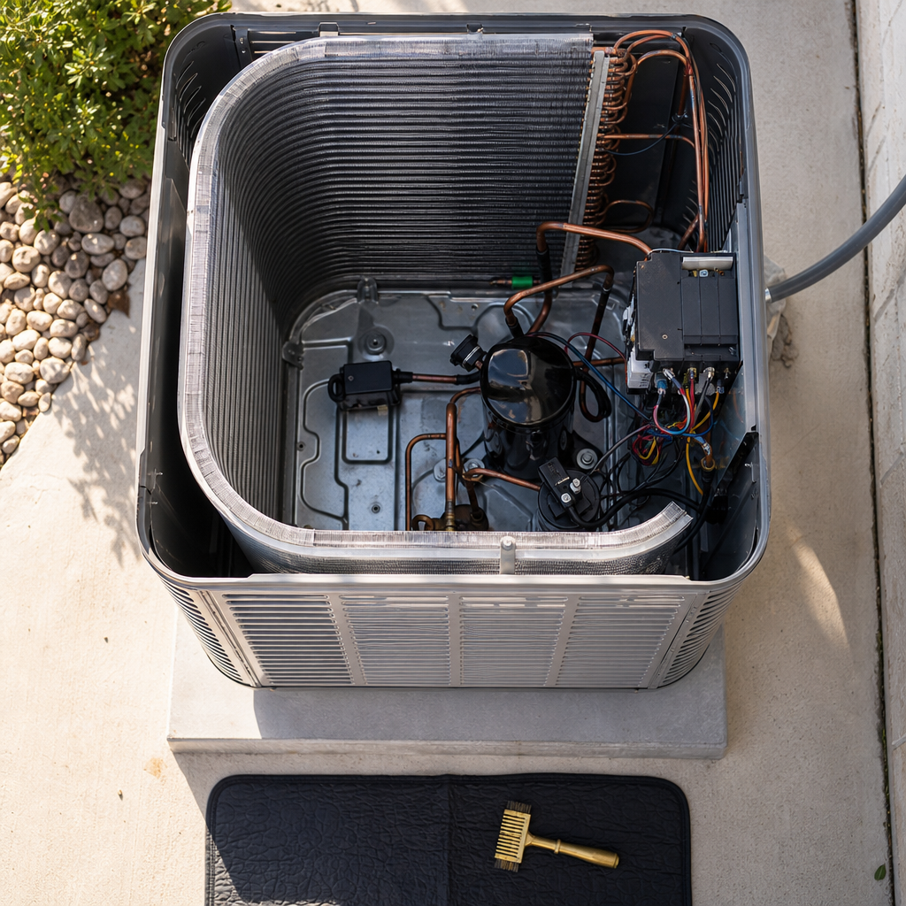 Illustration for hvac coil cleaning in Kyle