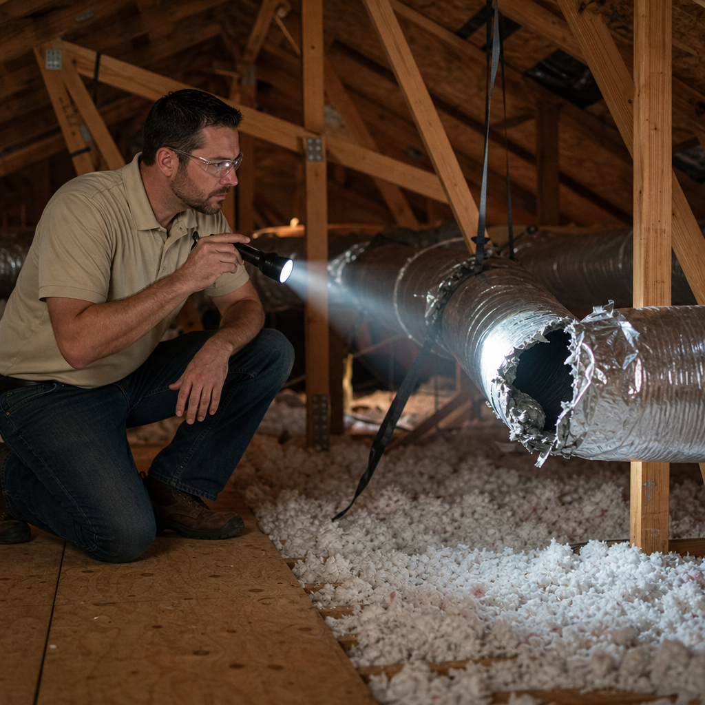 Illustration for air duct cleaning in San Marcos