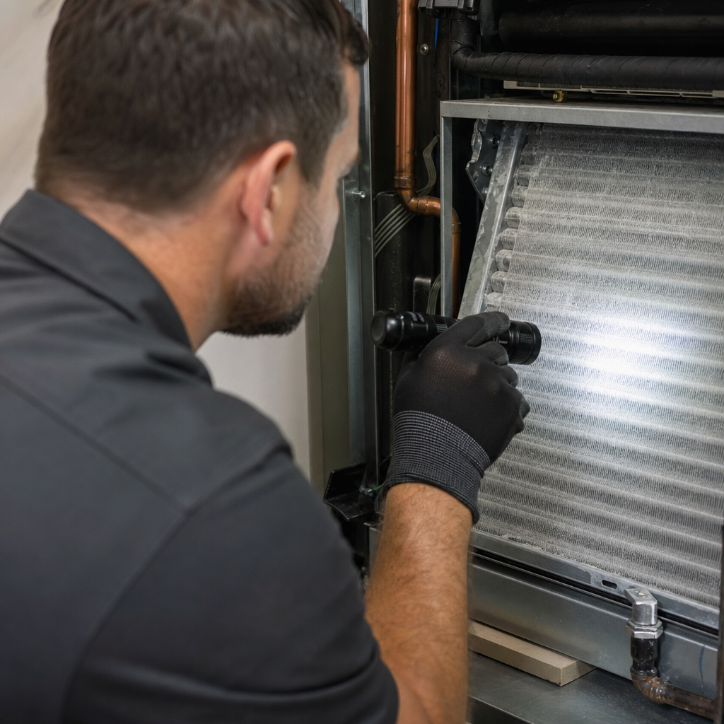 Illustration for hvac coil cleaning in Georgetown