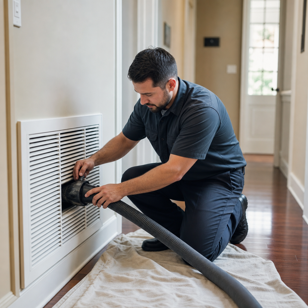 Illustration for return duct cleaning in Cedar Park