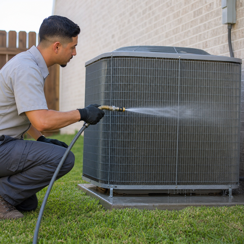 Illustration for air duct cleaning in Pflugerville