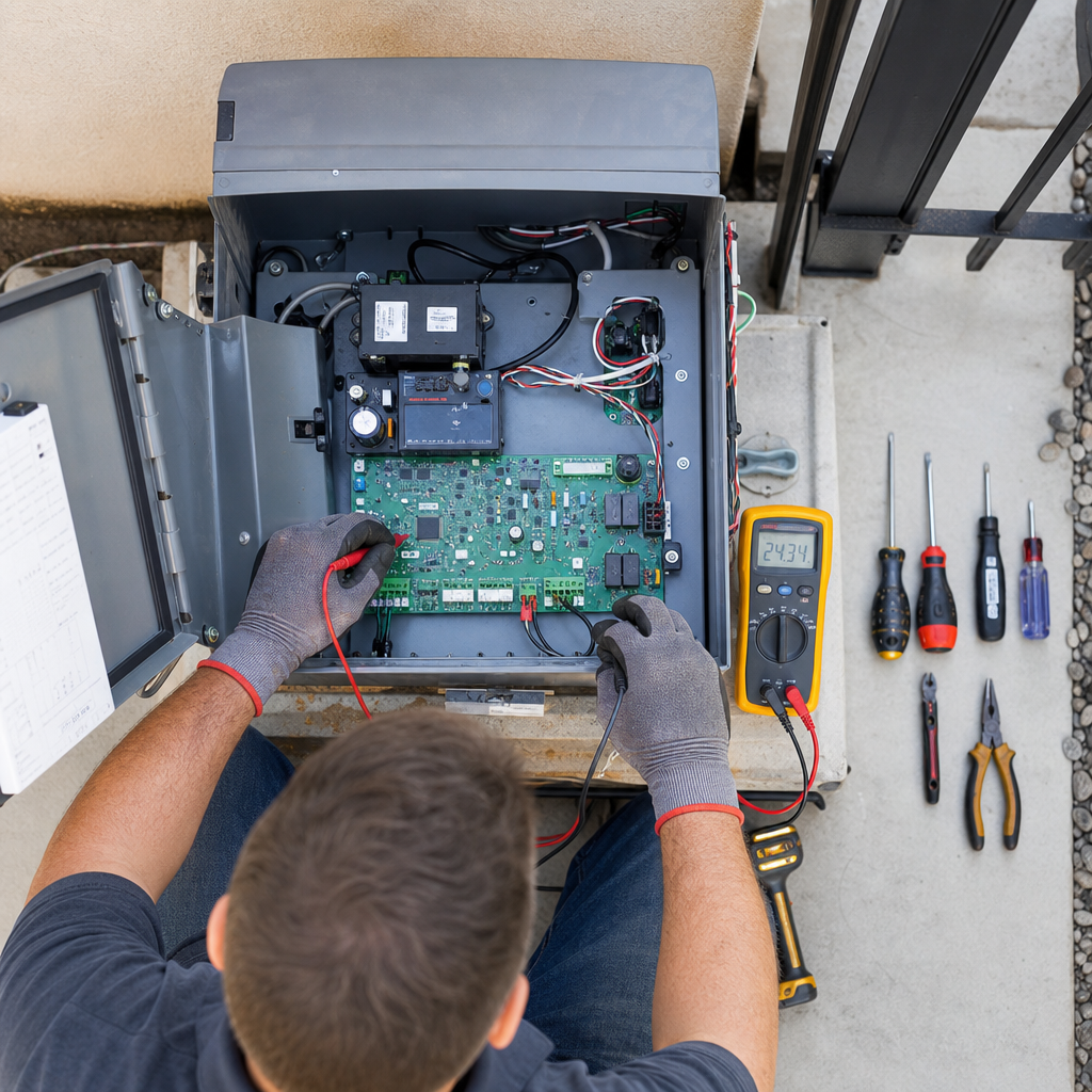 Illustration for electric gate repair cost