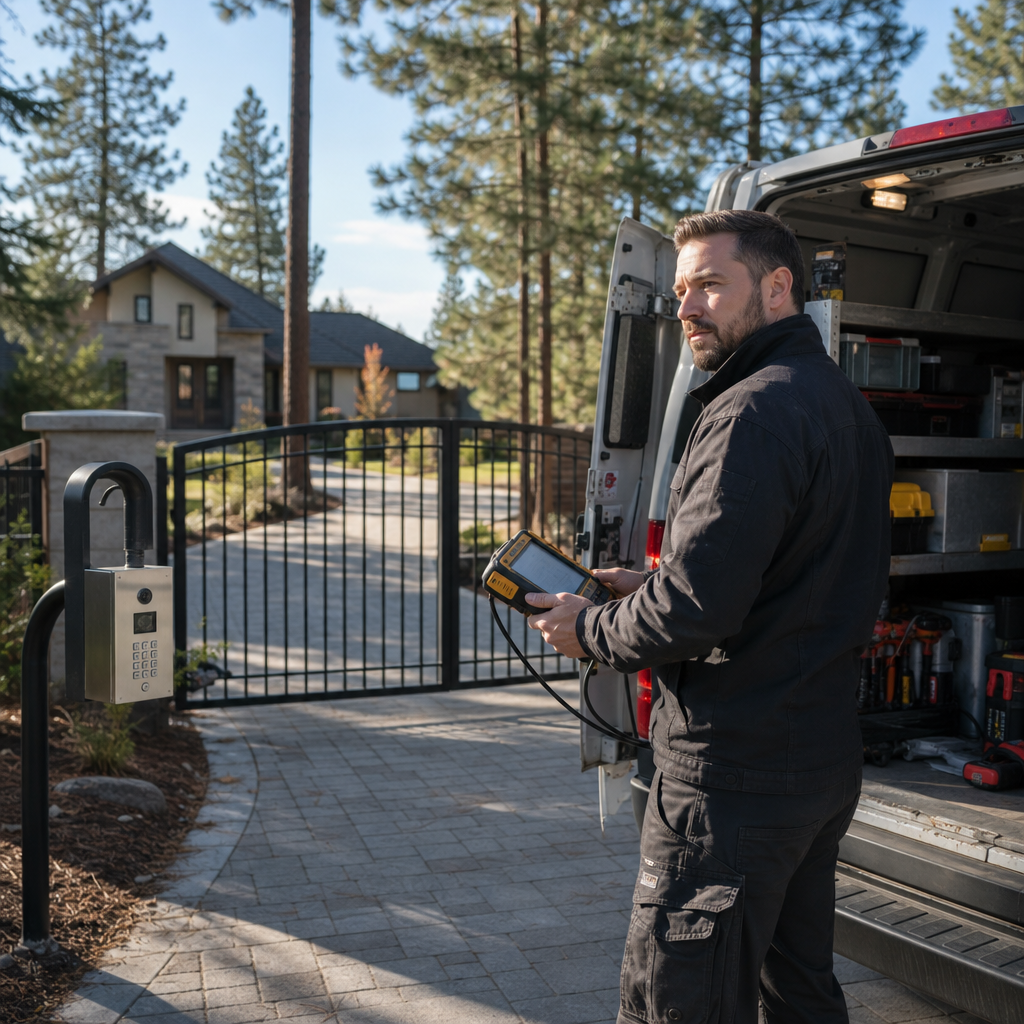 Illustration for gate repair in Spokane Valley