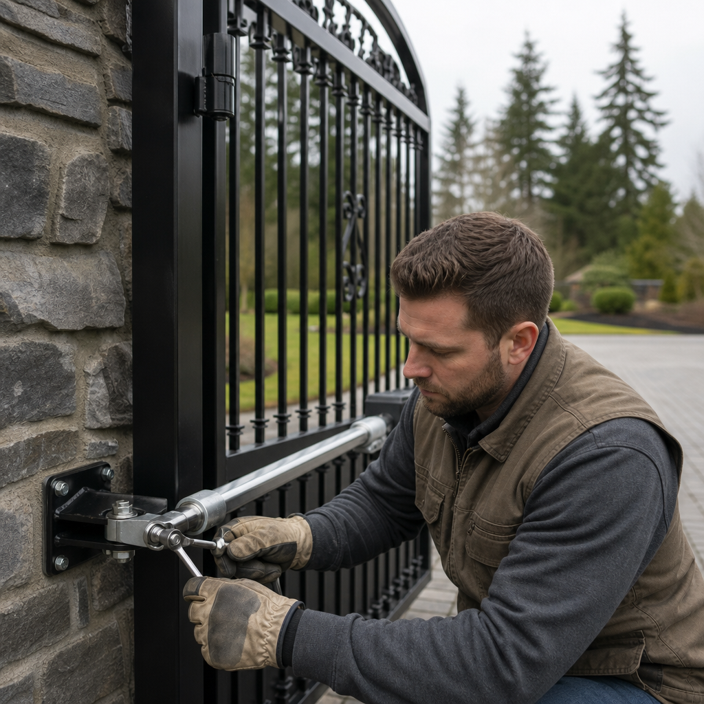 Illustration for gate repair in Hillsboro