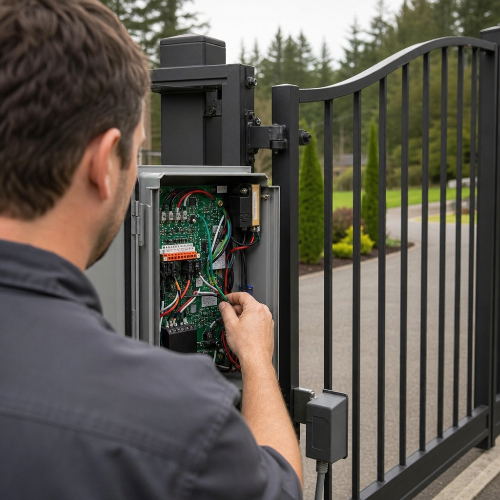 Illustration for gate repair in Ridgefield