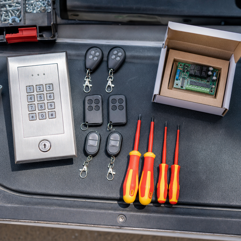 Illustration for gate access control repair corona