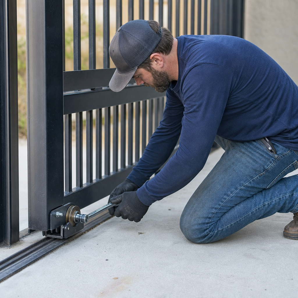 Illustration for fast driveway gate repair corona ca