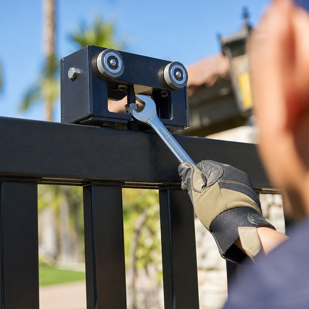 Illustration for automatic gate repair