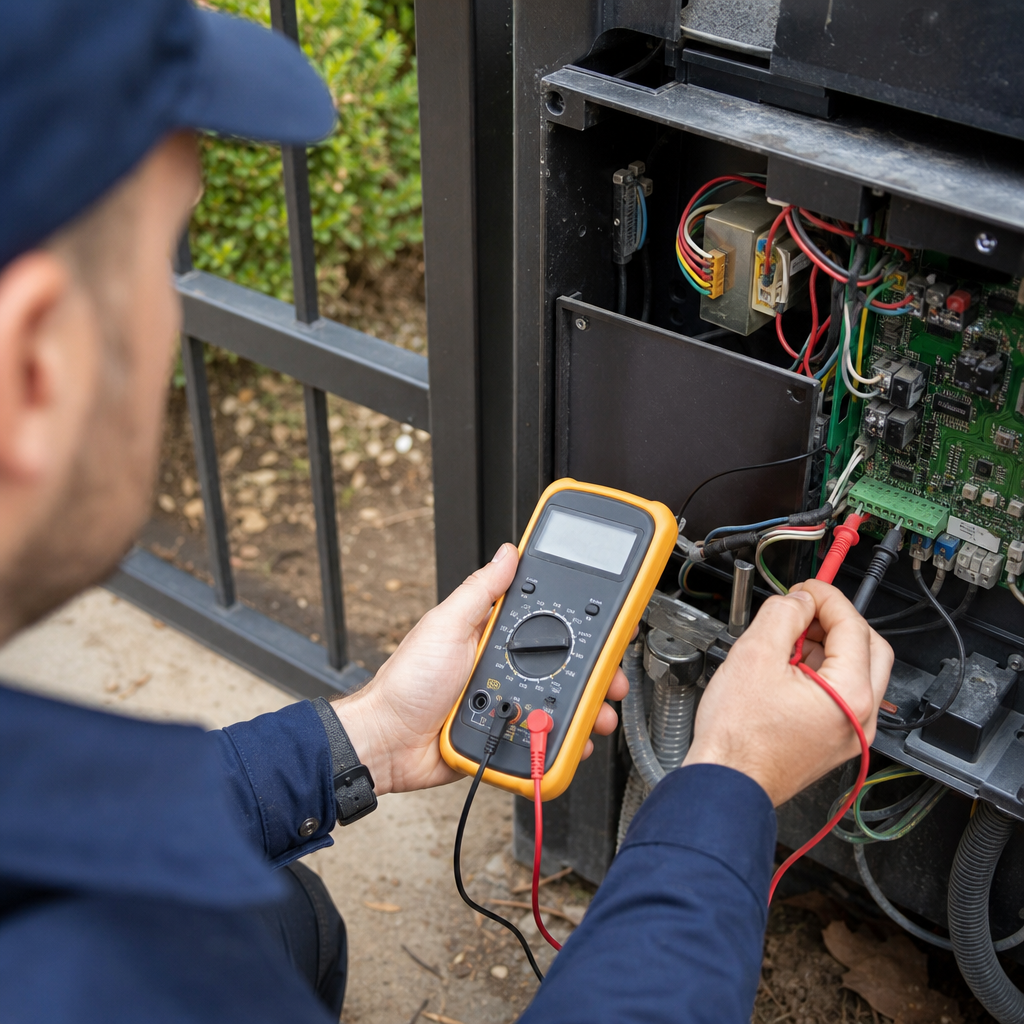Illustration for gate opener repair