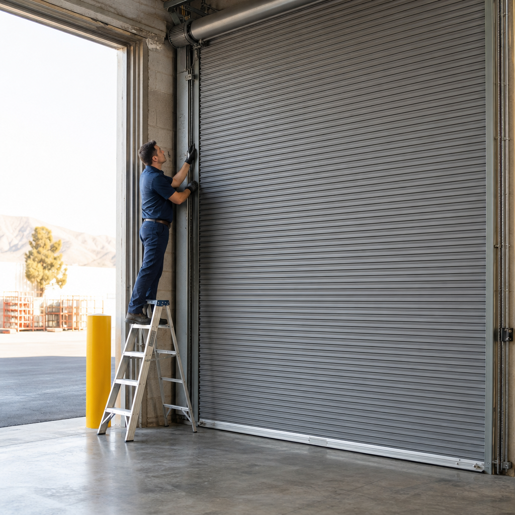 Illustration for roll up door repair