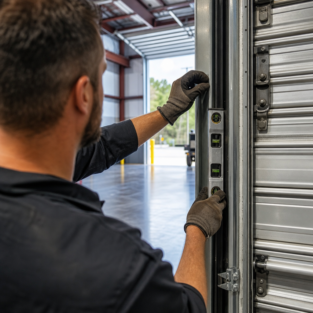 Illustration for commercial roll up door repair