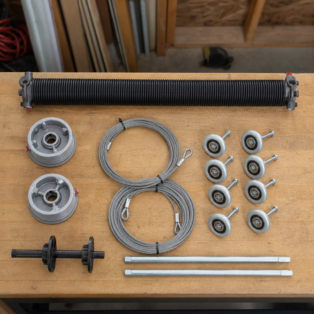 Illustration for garage door parts in Copper Hill
