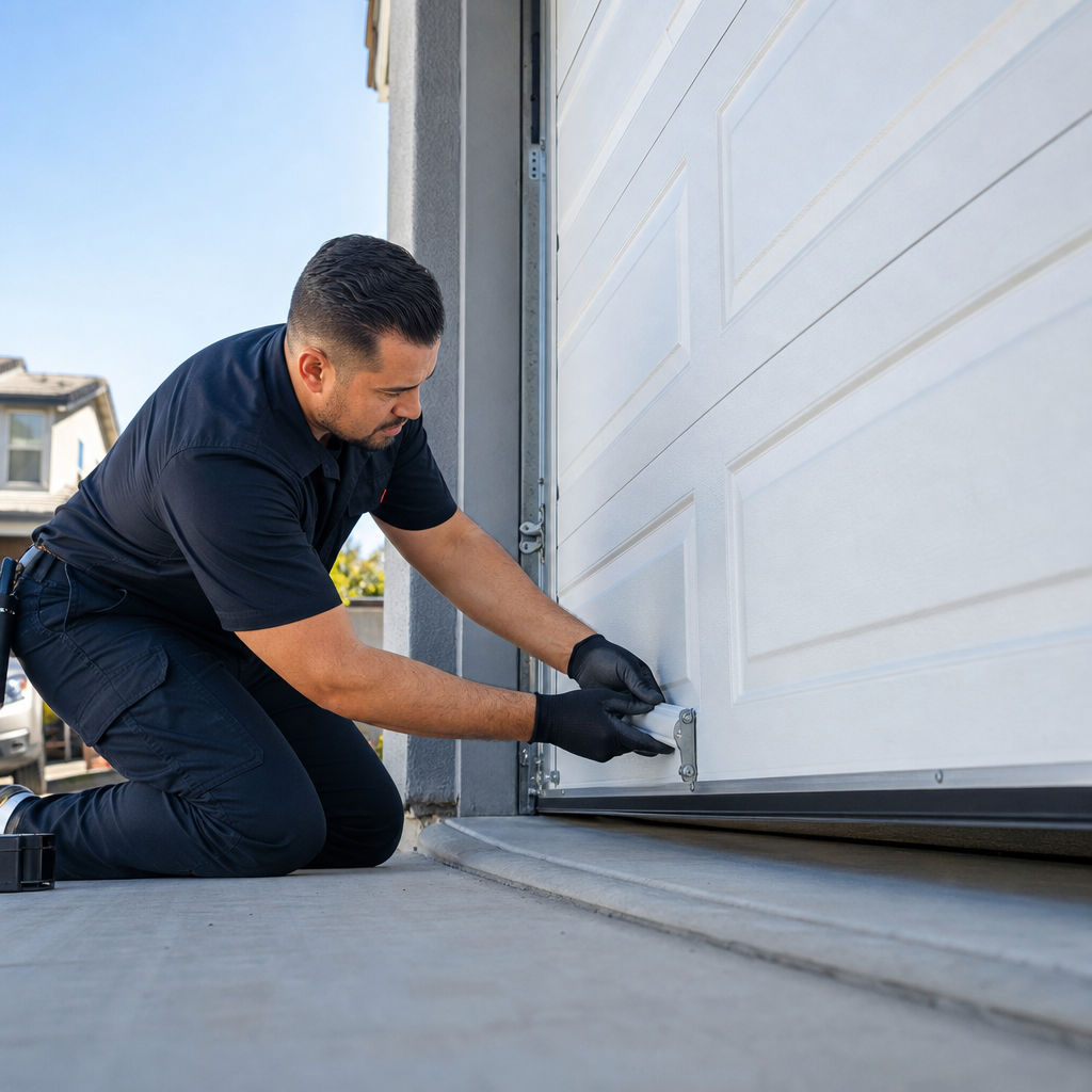 Illustration for garage door panel replacement in Copper Hill
