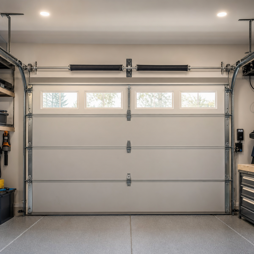 Illustration for garage door spring replacement service