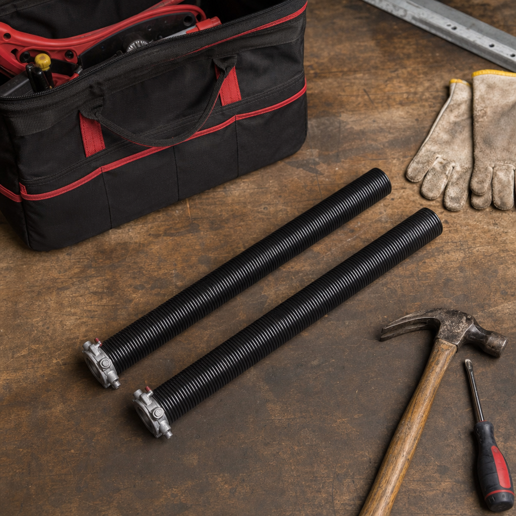 Illustration for garage door spring replacement cost