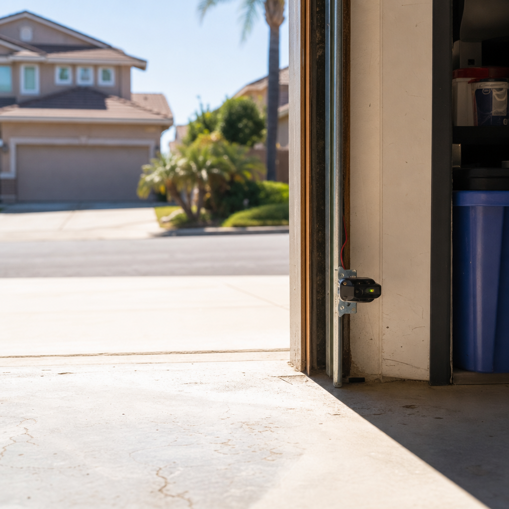 Illustration for garage door sensor repair in Santa Clarita