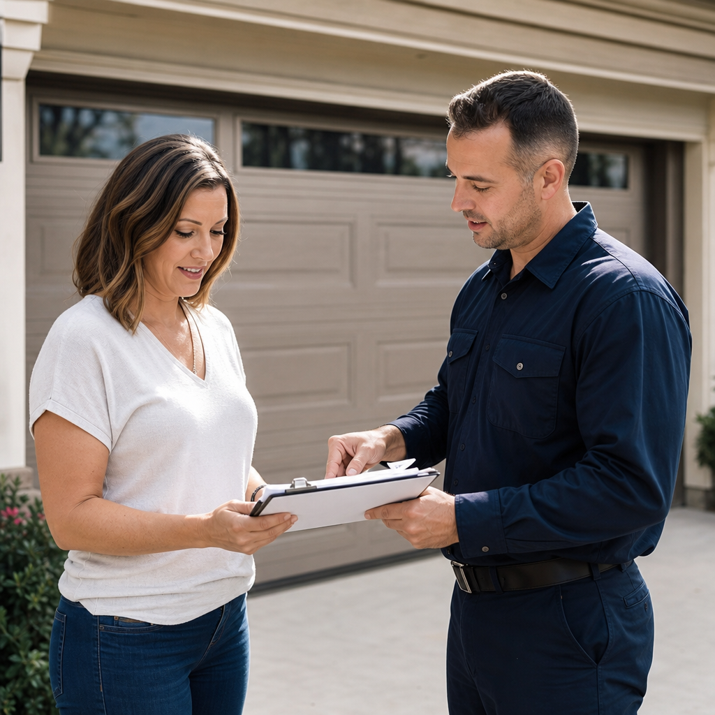 Illustration for emergency garage door repair near me