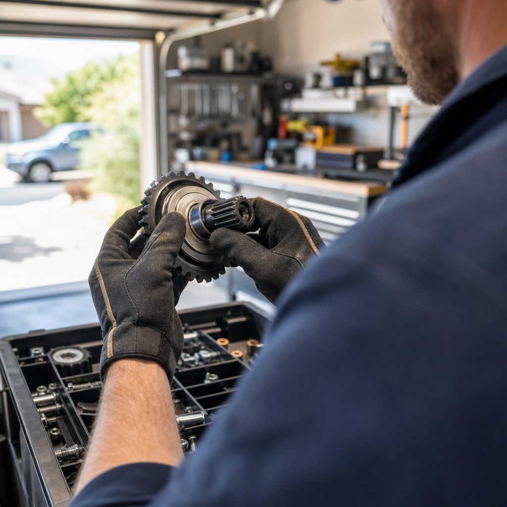 Illustration for garage door parts in Santa Clarita