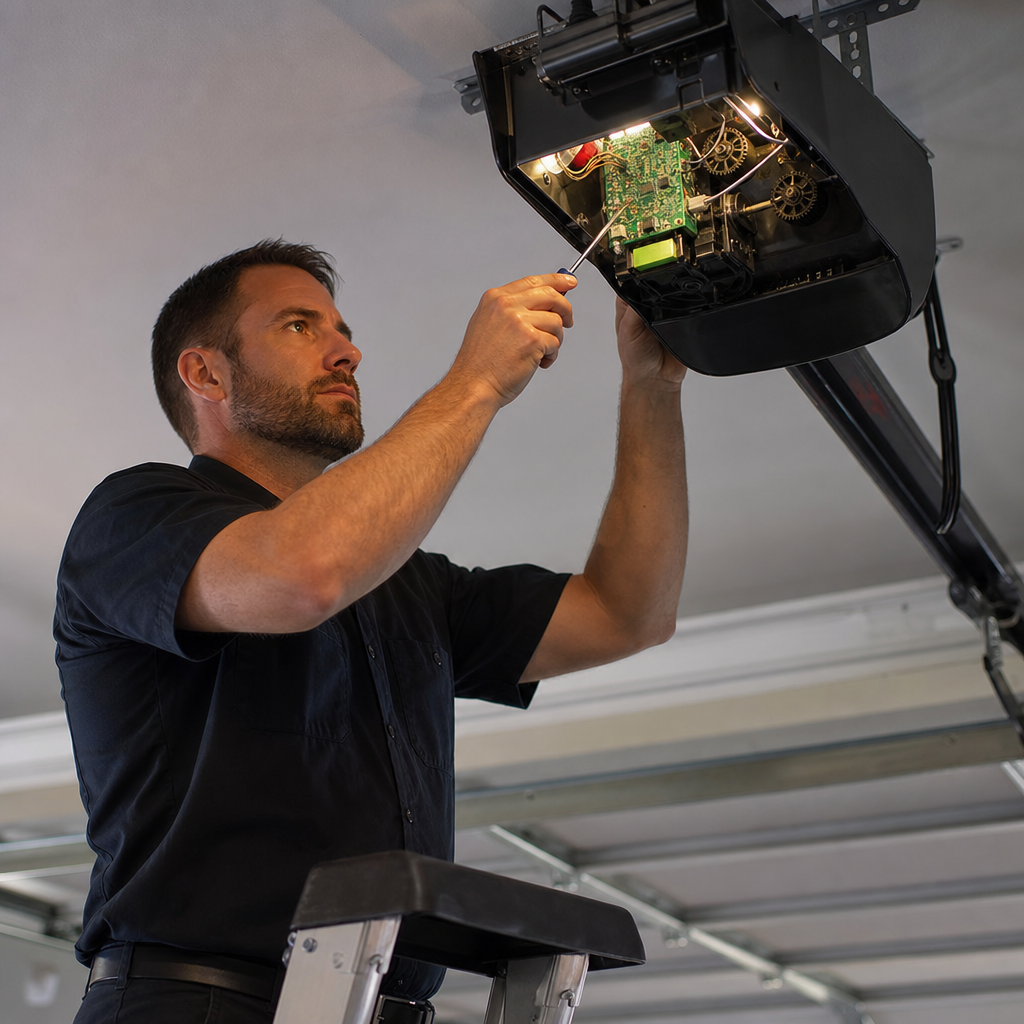 Illustration for affordable garage door opener repair