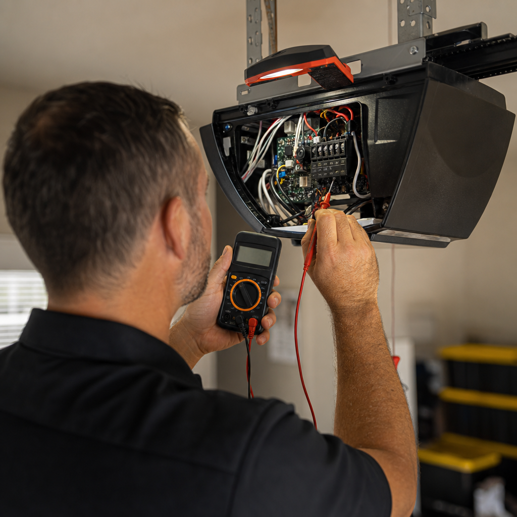Illustration for cost to fix garage door opener