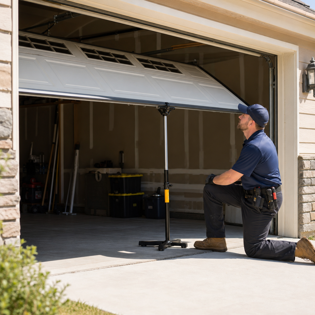 Illustration for cost to replace garage door spring