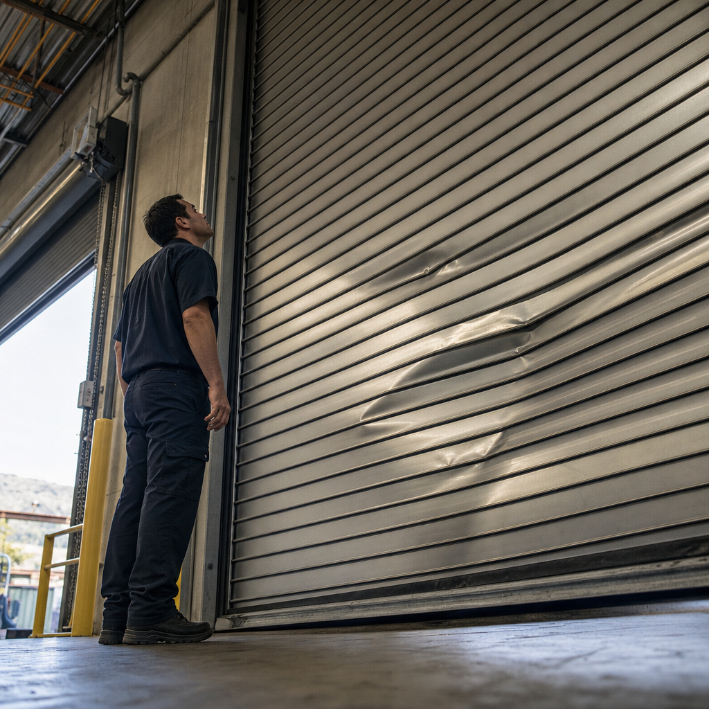 Illustration for industrial door repair