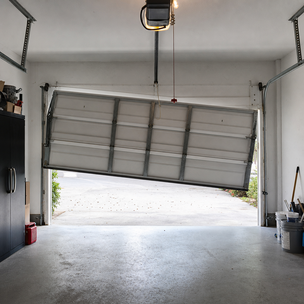 Illustration for emergency garage door repair in Flagami