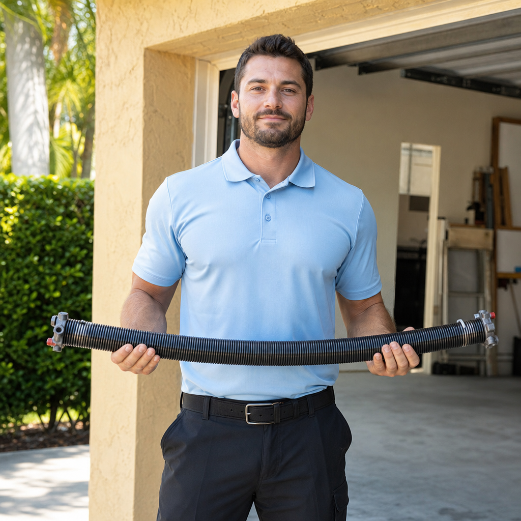 Illustration for garage door repair in Flagami