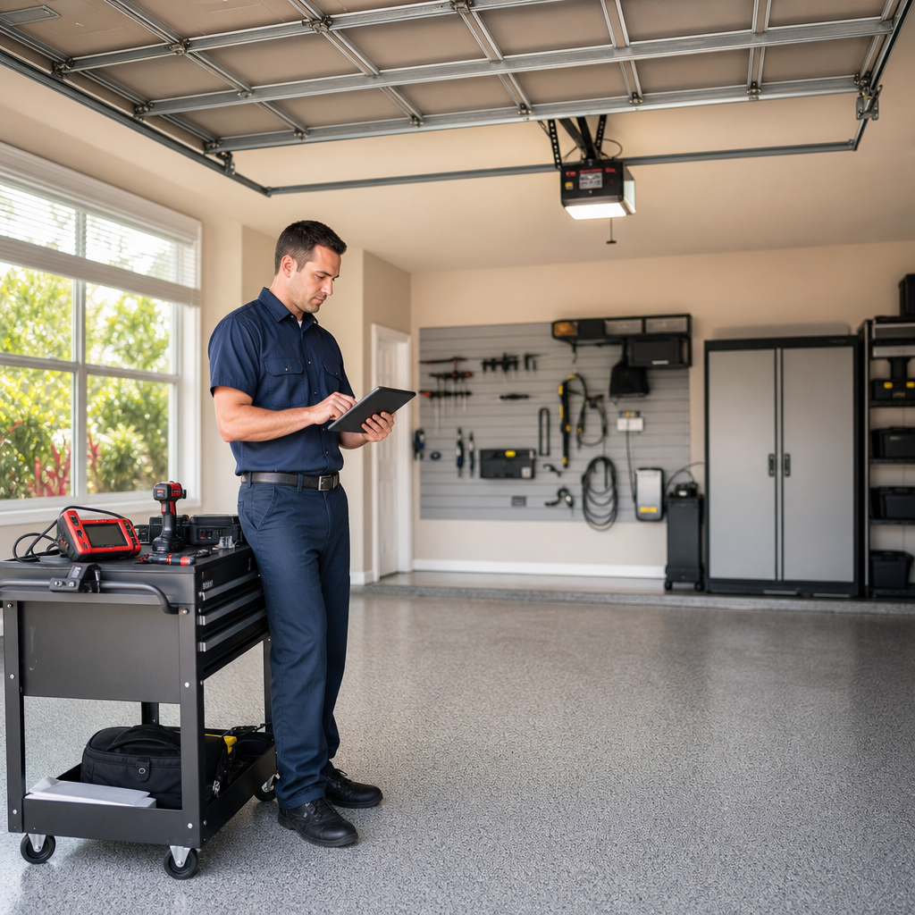 Illustration for garage door opener repair in Westview
