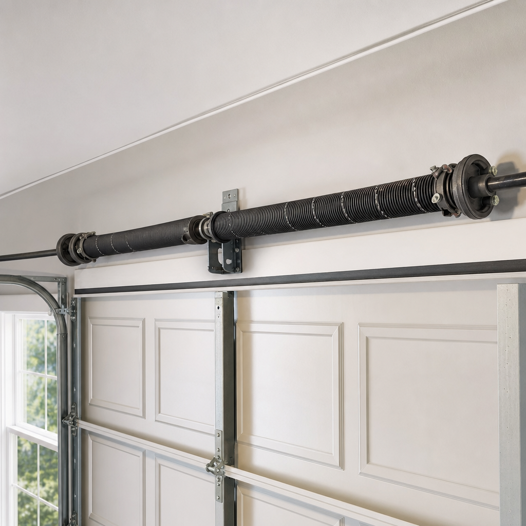 Illustration for garage door spring repair