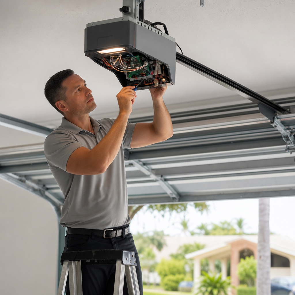 Illustration for garage door repair in Coral Terrace