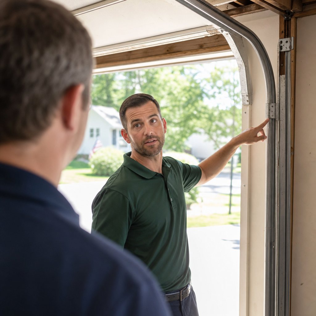 Illustration for garage door repair in Pinewood