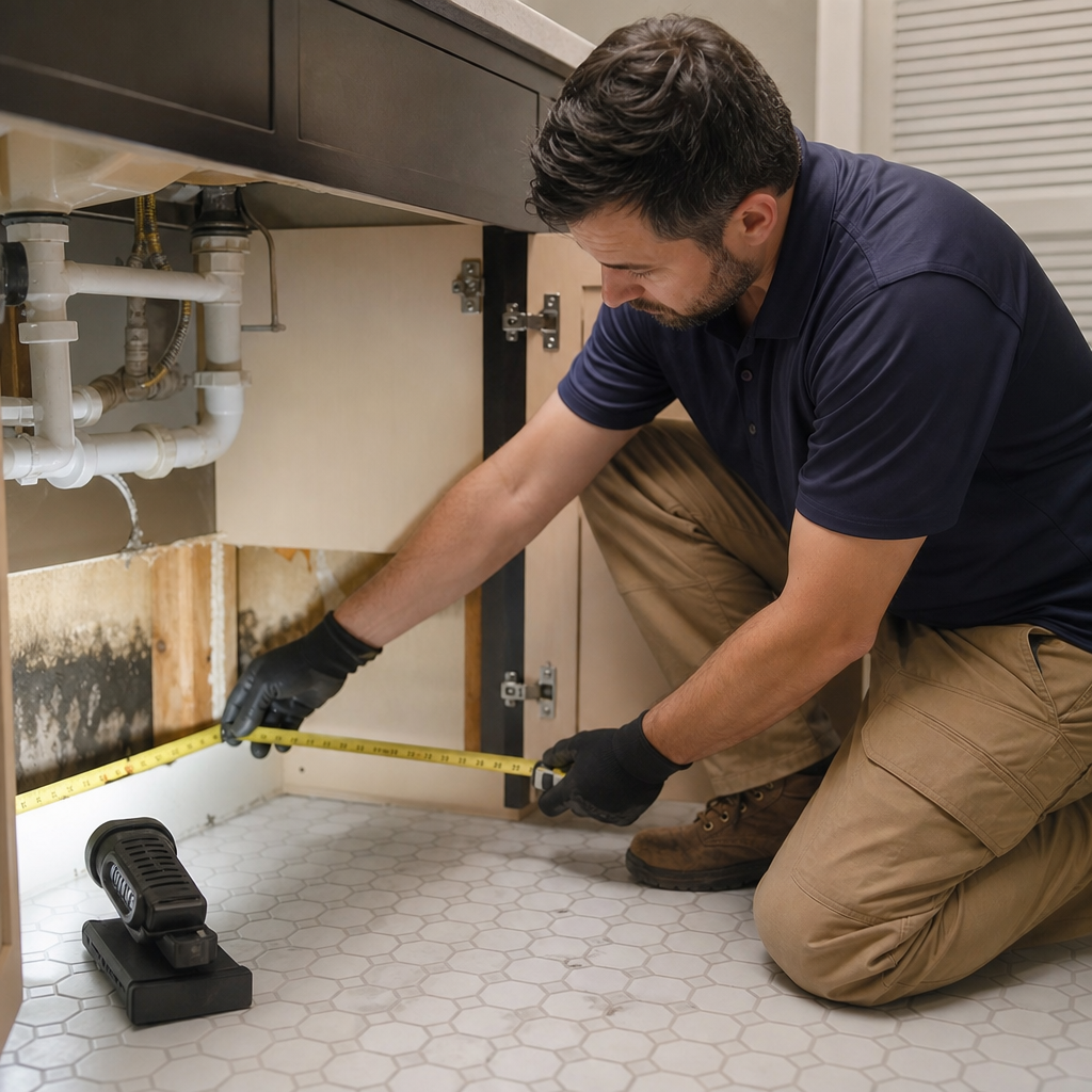 Illustration for mold after water leak