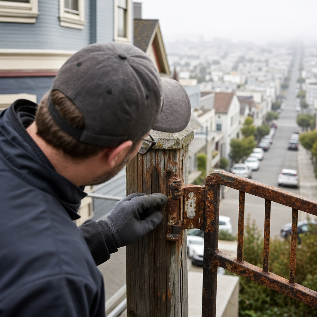 Illustration for gate repair in San Francisco
