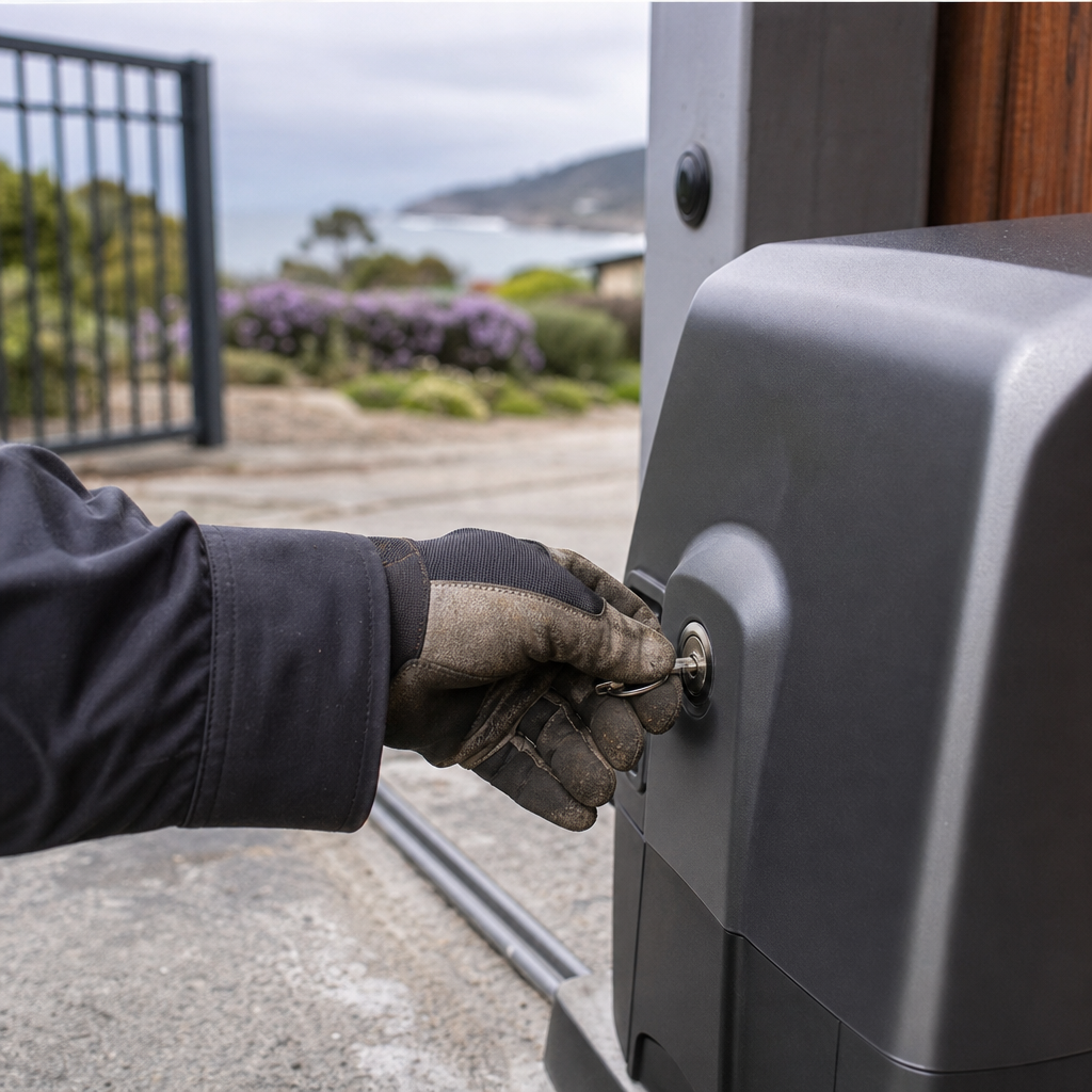 Illustration for gate repair in Pacifica